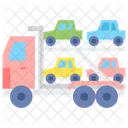Car Hauler Car Carrier Trailer Car Carrying Trailer Icon