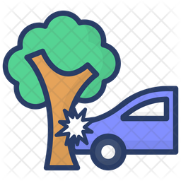 Car Hit Icon Of Colored Outline Style Available In Svg Png Eps