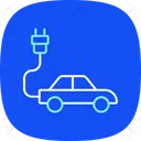 Sustainable Mobility Blue Icon Icon