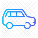 Car Car Side View Over Wheels Icon