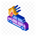 Car Ignition Crash Icon