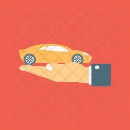 Car in Hand  Icon