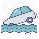 Car In Water  Icon