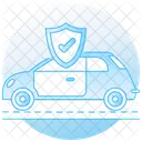 자동차 보호 자동차 안전 자동차 보험 아이콘