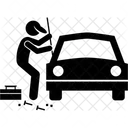 Car Insurance Stealing Theft Icon