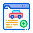 Car Health Insurance Icon