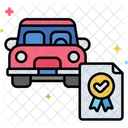 Car Insurance Car Document Vehicle Insurance Icon