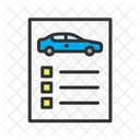 Car Items Checklist  Icon