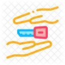 Hand Over Car Icon