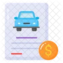 Car Loan Agreement Icon
