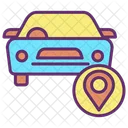 Mcar Track Navigate Car Location Car Navigation Icon
