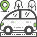 Car Location Taxi Location Car Tracker Icon