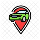 Location Pin Car Icon