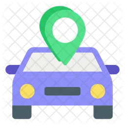 Car Location Flag Icon