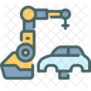Car Manufacture Factory Icon