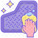 Car Mat Cleaning Icon
