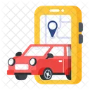 Car Navigation Car Tracking Ride Tracking Icon