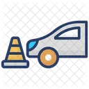 Car Parking Car Stop Road Barrier Icon