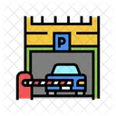 Car Parking Barrier Checkpoint Icon
