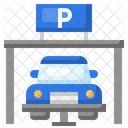 Car Parking Parking Entry Parking Gate Icon