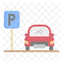 Car Parking Parking Area Car Icon