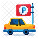 Car Parking Parking Pole Vehicle Parking Icon
