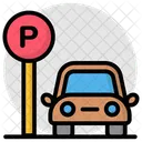 Car Parking Parking Lot Parking Board Icon