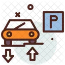 Car Parking Border Parking Parking Area Icon