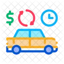 Money Parking Car Icon
