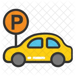 Car Parking Sign  Icon