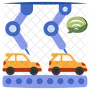 Car Production Line  Symbol