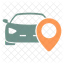 Car Rental Location Map Icon