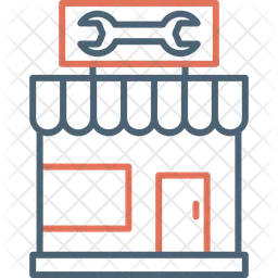 자동차 수리점  아이콘