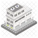 Building Architecture Car Repair Shop Icon