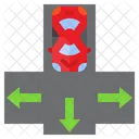 Car Road Direction  Icon