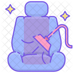 Car Seat Cleaning Icon