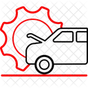 車のサービス、車、車の修理 アイコン