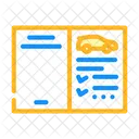 Car Service Book Auto Service Icon