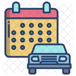 Car Service Date  Icon