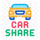 Car Share Sharing Icon