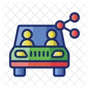 Car Sharing  Icon