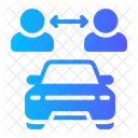 Car Sharing Drivers Renter Icon