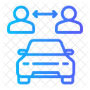 Car Sharing Drivers Renter Icon