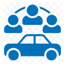 Car Sharing Carpool Transportation Icon