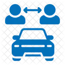 Car Sharing Drivers Renter Icon