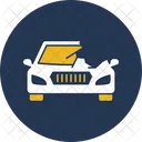 Car Side Wreck Accident Broken Icon