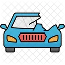 Car Side Wreck Accident Broken Icon