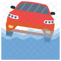 Car Sinking  Icon