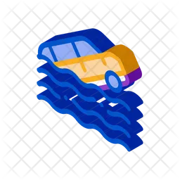 Car Sinking  Icon