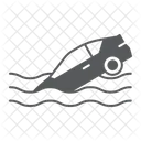 Sinking Water Crash Icon